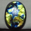 New Madagascar - LABRADORITE - Oval Cabochon Huge size - 39x54 mm Gorgeous Strong Multy Fire